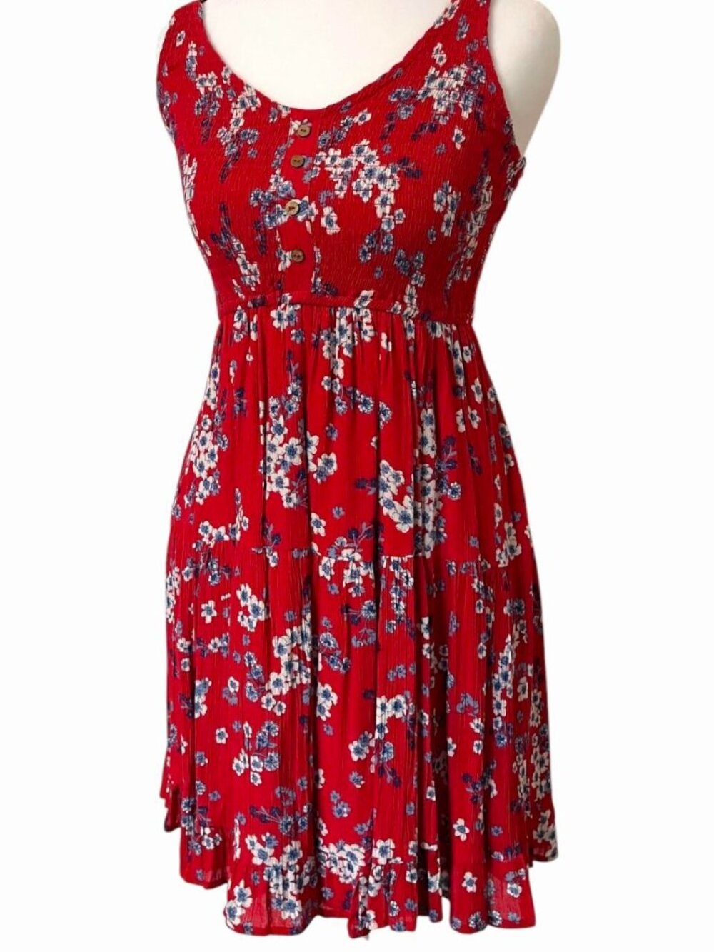 JAPNA Red Floral Mini Dress - Picture 2 of 8